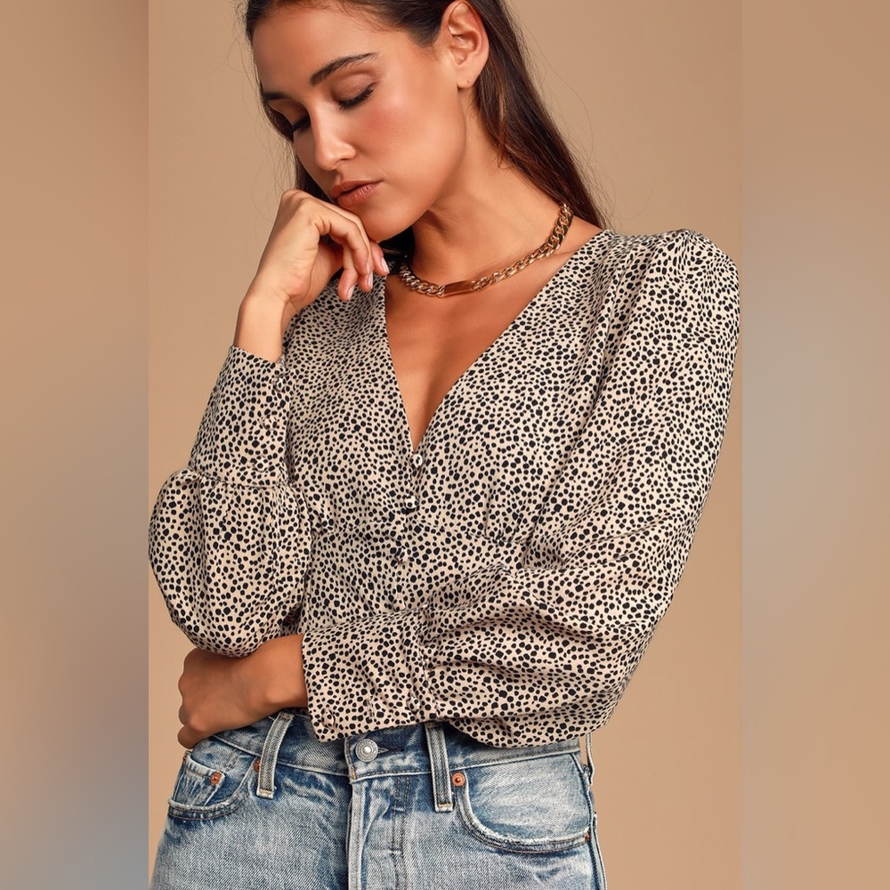 Lulus Patterned Blouse